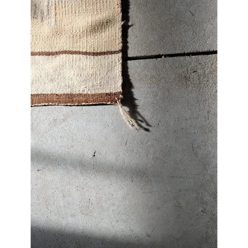 Navajo Rug, Banded Double Saddle Blanket. 62